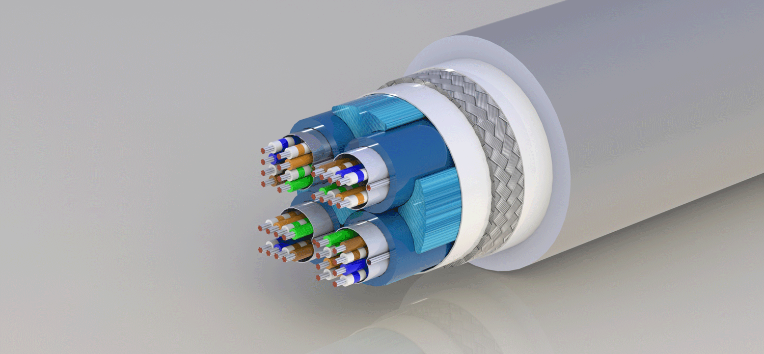 Gray cable rendering for medical applications